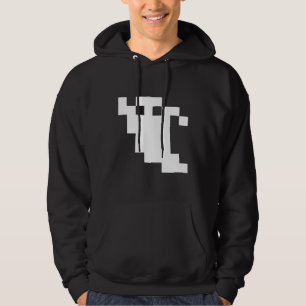8-bits Pixel Ghost Hoodie