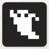 8-bits Pixel Ghost Kartonnen Onderzetters (Voorkant)