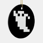 8-bits Pixel Ghost Keramisch Ornament (Rechts)