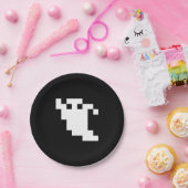 8-bits Pixel Ghost Papieren Bordje (Feest)