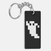 8-bits Pixel Ghost Sleutelhanger (Voorkant Links)