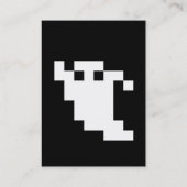 8-bits Pixel Ghost Visitekaartje (Achterkant)