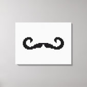 8-bits Pixel Handlebar Mustache Canvas Afdruk (Voorkant)