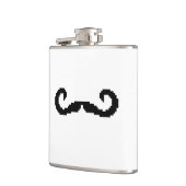 8-bits Pixel Handlebar Mustache Heupfles (Links)