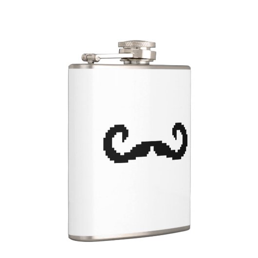 8-bits Pixel Handlebar Mustache Heupfles (Rechts)