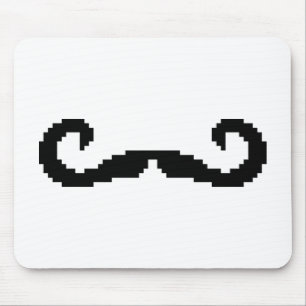 8-bits Pixel Handlebar Mustache Muismat
