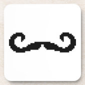 8-bits Pixel Handlebar Mustache Onderzetter (Voorkant)