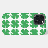8-bits Pixel Lucky Four Leaf Clover iPhone Hoesje (Achterkant horizontaal)