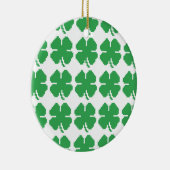 8-bits Pixel Lucky Four Leaf Clover Keramisch Ornament (Rechts)