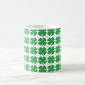 8-bits Pixel Lucky Four Leaf Clover Koffiemok (Center)