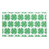 8-bits Pixel Lucky Four Leaf Clover Kussensloop (Achterkant-Links)