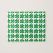 8-bits Pixel Lucky Four Leaf Clover Legpuzzel (Horizontaal)