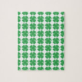 8-bits Pixel Lucky Four Leaf Clover Legpuzzel (Verticaal)