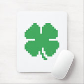 8-bits Pixel Lucky Four Leaf Clover Muismat (Met muis)