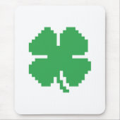 8-bits Pixel Lucky Four Leaf Clover Muismat (Voorkant)