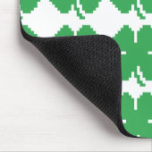 8-bits Pixel Lucky Four Leaf Clover Muismat (Hoek)