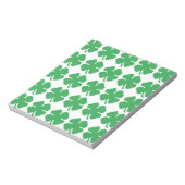 8-bits Pixel Lucky Four Leaf Clover Notitieblok (Linkerzijde)
