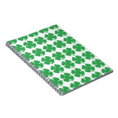8-bits Pixel Lucky Four Leaf Clover Notitieboek (Rechterzijde)
