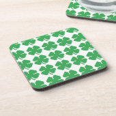 8-bits Pixel Lucky Four Leaf Clover Onderzetter (Linkerzijde)
