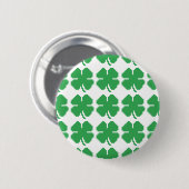 8-bits Pixel Lucky Four Leaf Clover Ronde Button 5,7 Cm (Voorkant /achterkant)
