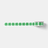 8-bits Pixel Lucky Four Leaf Clover Satijnen Lint (Voorkant)