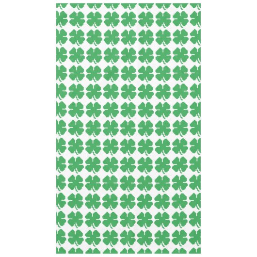 8-bits Pixel Lucky Four Leaf Clover Tafelkleed (Voorkant)
