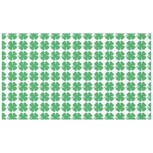 8-bits Pixel Lucky Four Leaf Clover Tafelkleed (Voorkant (Horizontaal))