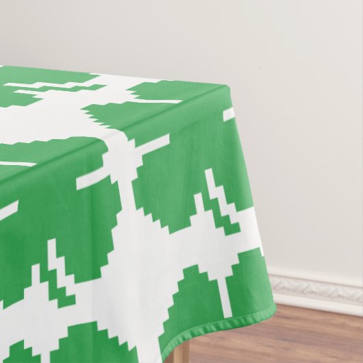 8-bits Pixel Lucky Four Leaf Clover Tafelkleed (Voorbeeld)