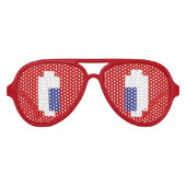 8-bits Pixel Manga Eyes Aviator Zonnebril (Voorkant)