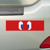 8-bits Pixel Manga Eyes Bumpersticker (Op auto)