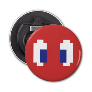 8-bits Pixel Manga Eyes Button Flesopener