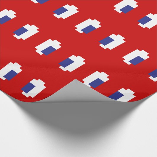 8-bits Pixel Manga Eyes Cadeaupapier (Hoek)