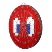 8-bits Pixel Manga Eyes Dartbord (Voorkant Rechts)