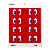 8-bits Pixel Manga Eyes Etiket (Full Sheet)