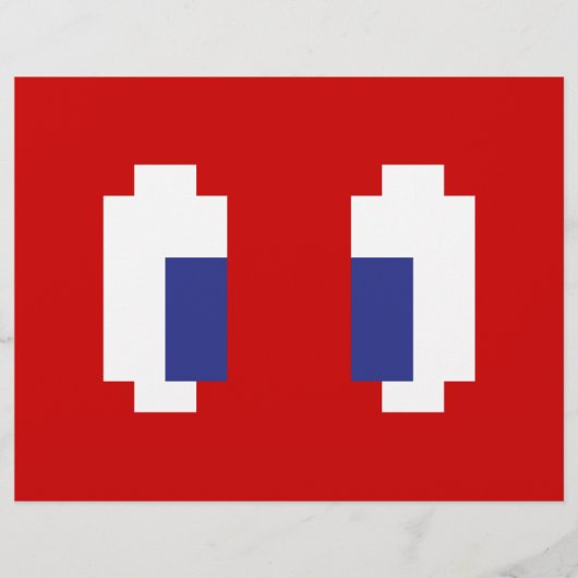 8-bits Pixel Manga Eyes Flyer (Voorkant)