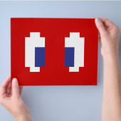 8-bits Pixel Manga Eyes Flyer (Hand)