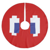 8-bits Pixel Manga Eyes Kerstboom Rok (Voorkant)