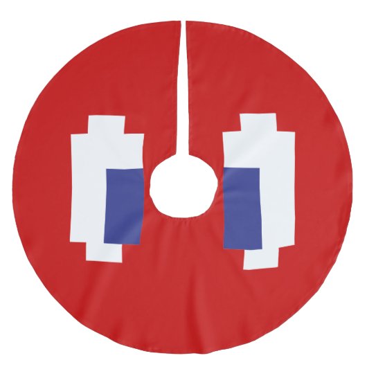 8-bits Pixel Manga Eyes Kerstboom Rok (Voorkant)