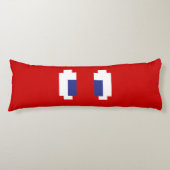 8-bits Pixel Manga Eyes Lichaamskussen (Voorkant)