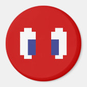 8-bits Pixel Manga Eyes Magneet (Voorkant)