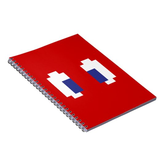 8-bits Pixel Manga Eyes Notitieboek (Rechterzijde)