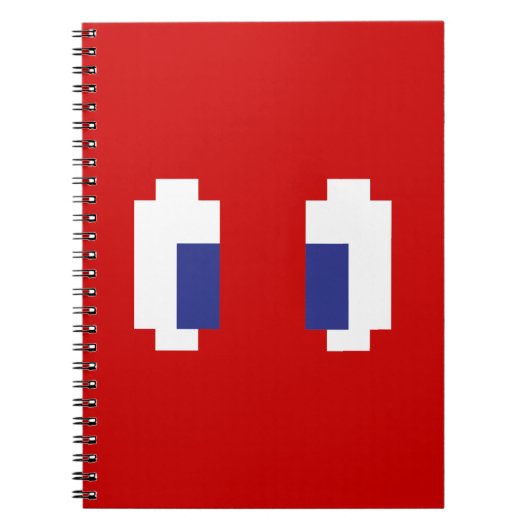 8-bits Pixel Manga Eyes Notitieboek (Voorkant)