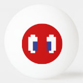 8-bits Pixel Manga Eyes Pingpongbal (Achterkant)