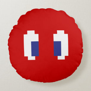 8-bits Pixel Manga Eyes Rond Kussen