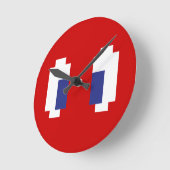 8-bits Pixel Manga Eyes Ronde Klok (Hoek)