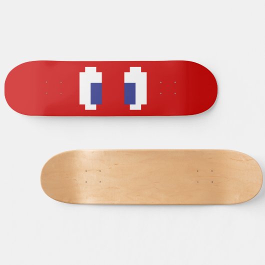 8-bits Pixel Manga Eyes Skateboard (Horizontaal)