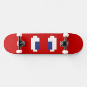 8-bits Pixel Manga Eyes Skateboard (Horizontaal)