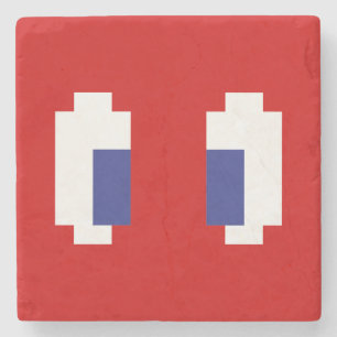8-bits Pixel Manga Eyes Stenen Onderzetter