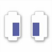 8-bits Pixel Manga Eyes Sticker (Voorkant)