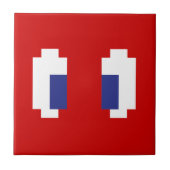 8-bits Pixel Manga Eyes Tegeltje (Voorkant)
